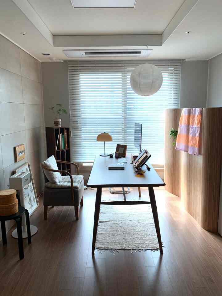 🇰🇷 1DK｜ウッド好き必見！暖色照明で木がさらに映える部屋づくり