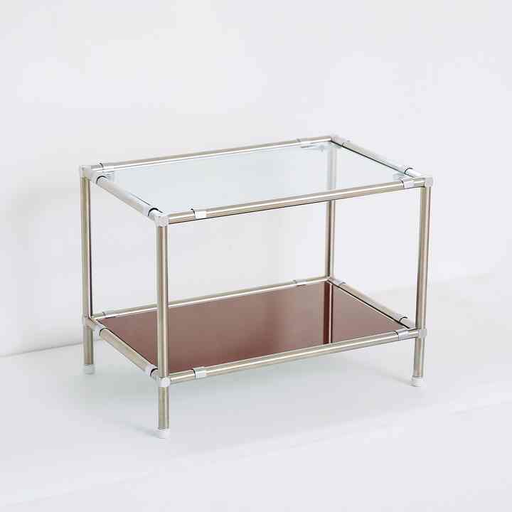 2段 モジュール ガラス  ラック 005 ミニ