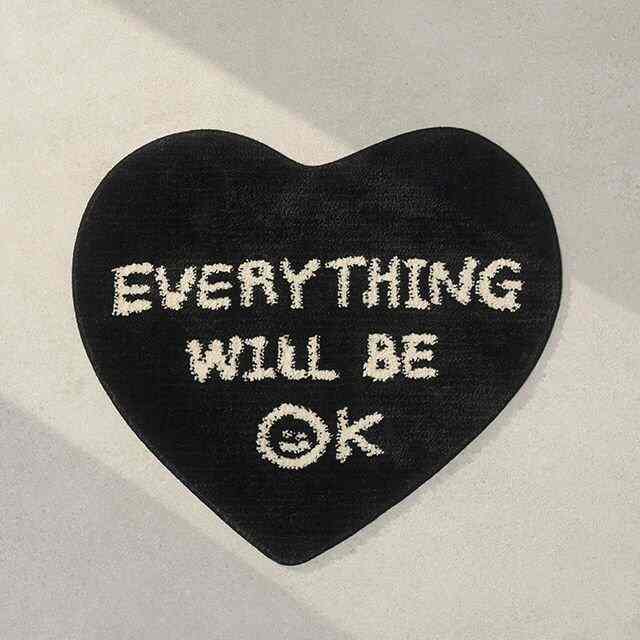 Hand Drawing ハート ソフト バスマット［2色］