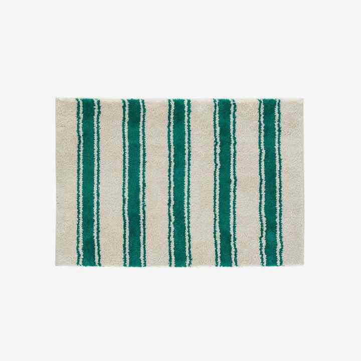 Green stripe ドアマット 50x70cm