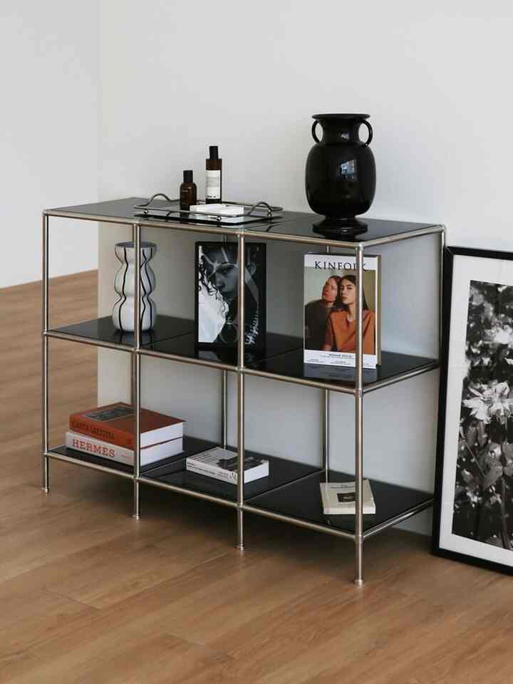 【完成品】3段 3列 モジュール スチール ラック［6色］