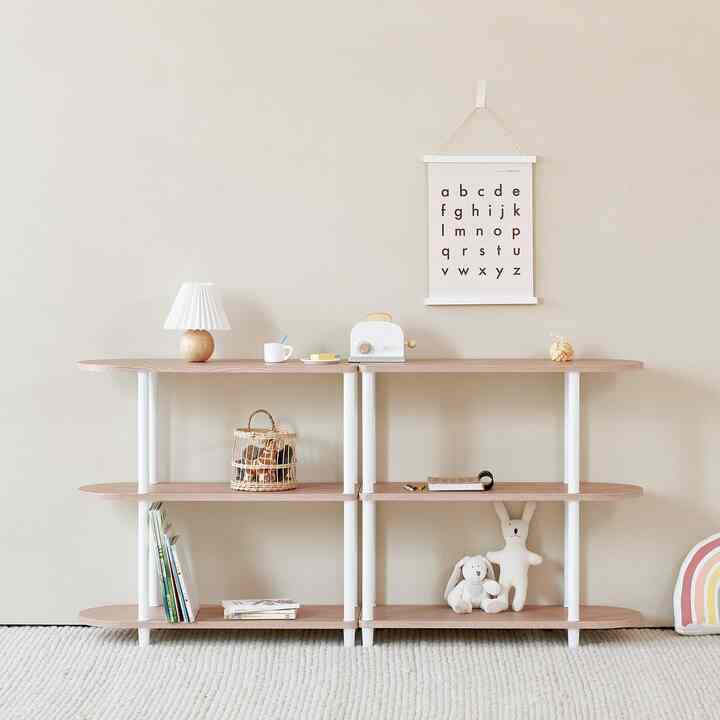 DAILY ラウンドハーフ シェルフ 3段［2サイズ］