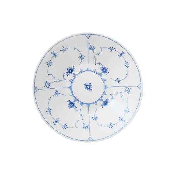 ブルーフルーテッド プレイン ディーププレート 17cm