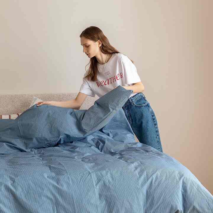 AIRY＆DEEP 布団カバー BLUE STRIPE［3サイズ］