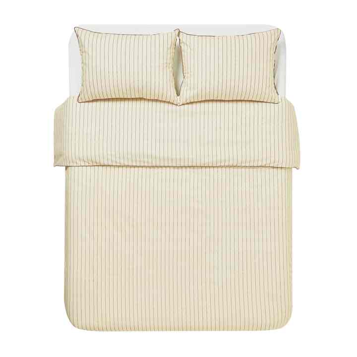 Pin-stripe Duvet Cover (Ivory)