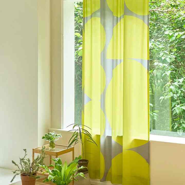 MY FAVORITE THINGS LIME ソフト シフォンカーテン