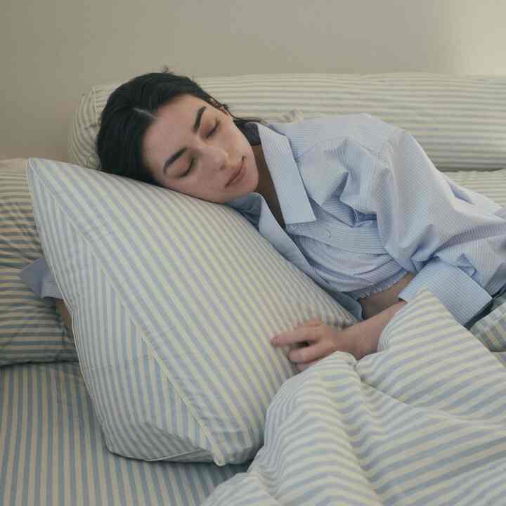 Basic ストライプ 背もたれ 3角クッションカバー［3色］