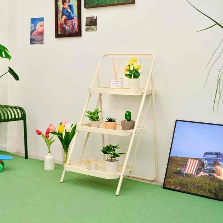 TOMMY STEEL 3段 折りたたみ ラック［2色］