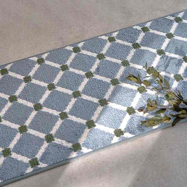 Blue tile キッチンマット