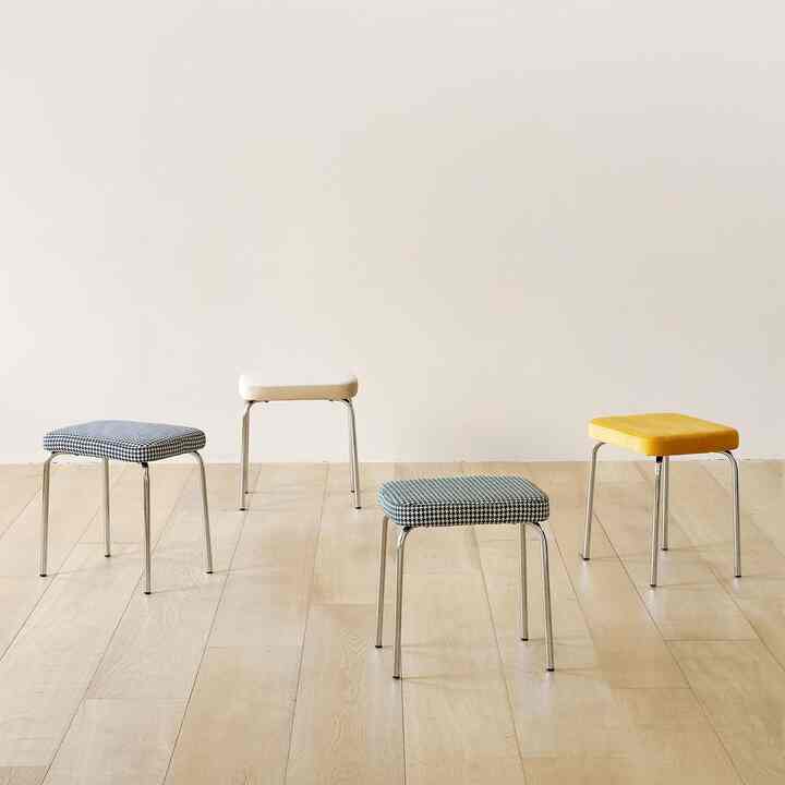 Doublin クローム スツール［4色］