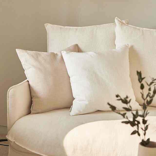 Mdoern リネン クッションカバー 45x45［3色］