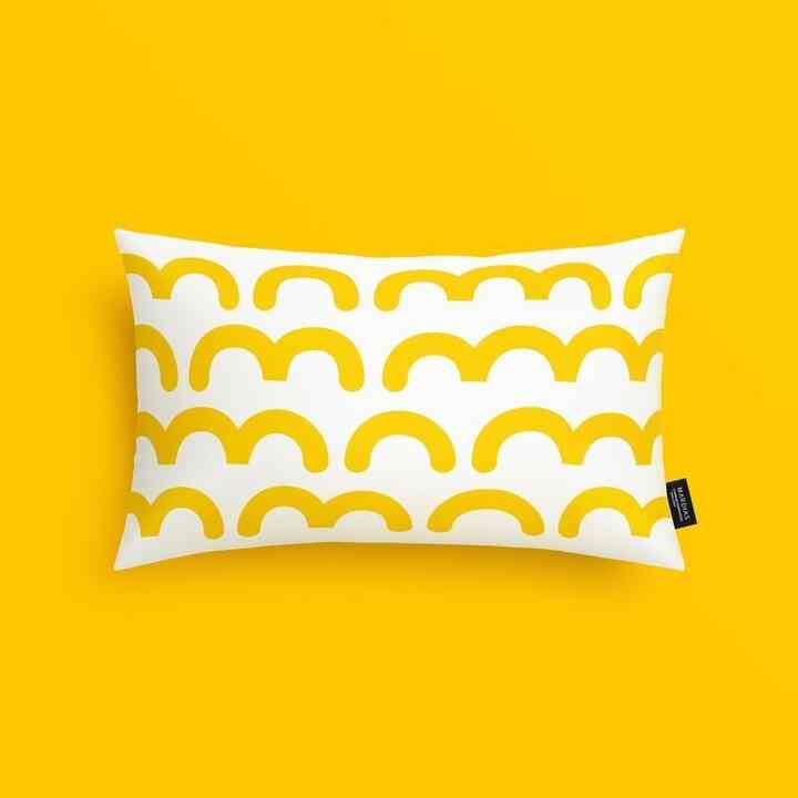 Moutain クッションカバー イエロー 50x30