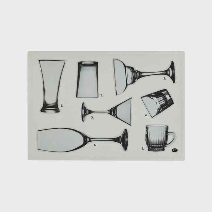 Glass ミニ ラグ バスマット