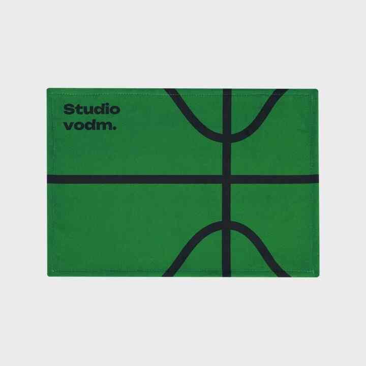 Basketbold Green ミニ ラグ バスマット