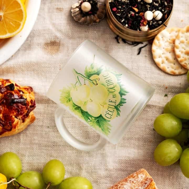 FROSTED すりガラス マグカップ Grape