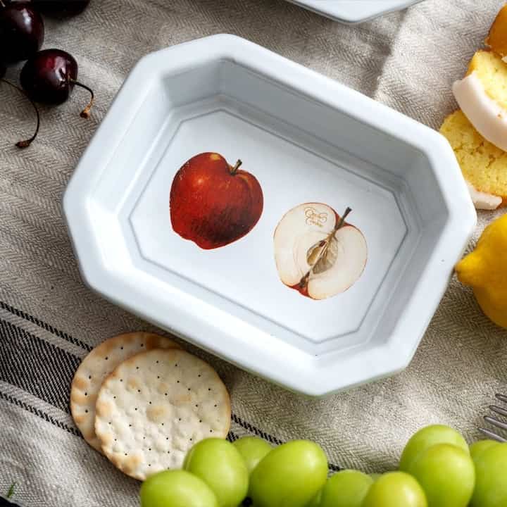 HANDMADE APPLE セラミック8角形プレート