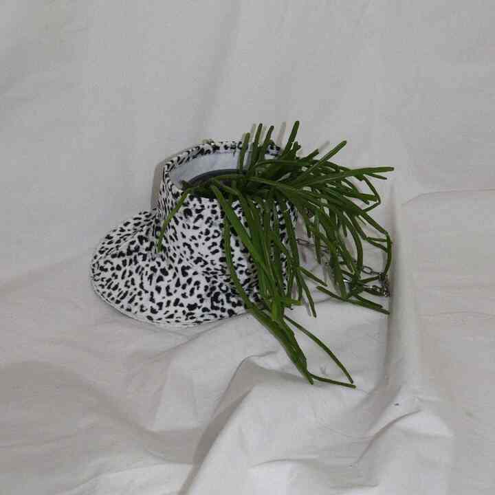 Leopard boots pot cover