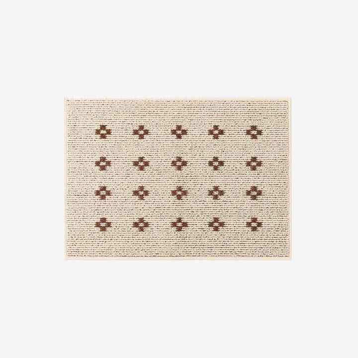 Arne Daisy ラグ red brown 50x70cm