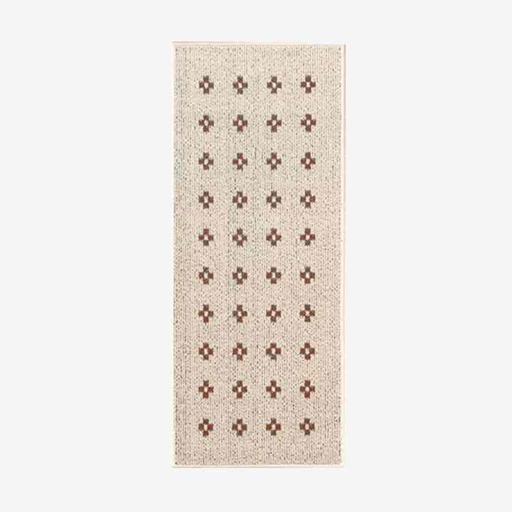 Arne Daisy ラグ red brown 50x120cm