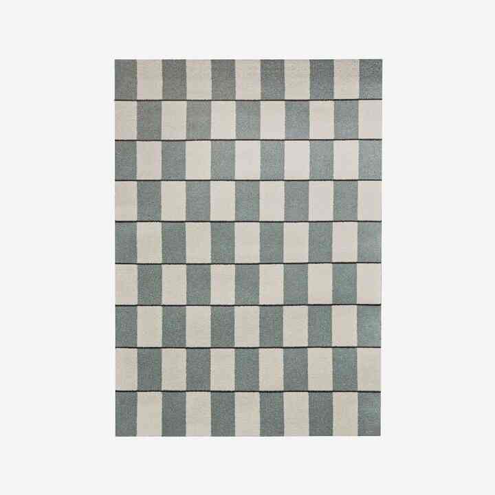 Color block ラグ Mint chocolate［3サイズ］