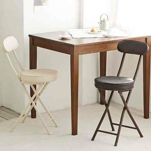 MESH ラウンド 折りたたみ椅子［2色・2種］