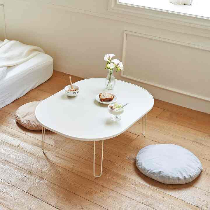 MONO ラウンド 折りたたみ テーブル［3色・3サイズ］