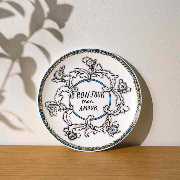 Heritage Bonjour Mon Amour 丸皿 20.3cm