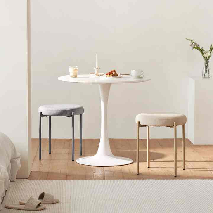 Mog ラウンド ファブリック スツール［3色］