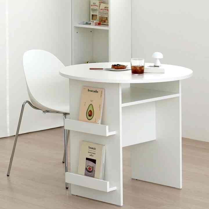 ヘイ マガジンラック 丸テーブル 80㎝［2色］