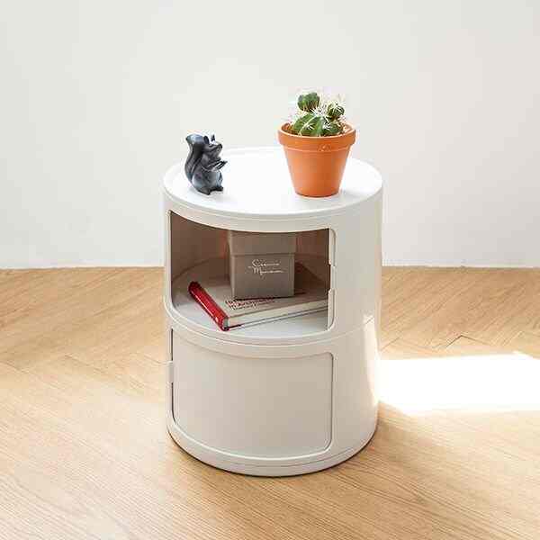 2段  ジーニー 円柱ラック［3色］