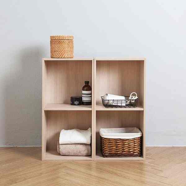 2段 モリ カラーボックス 2点セット［3色］