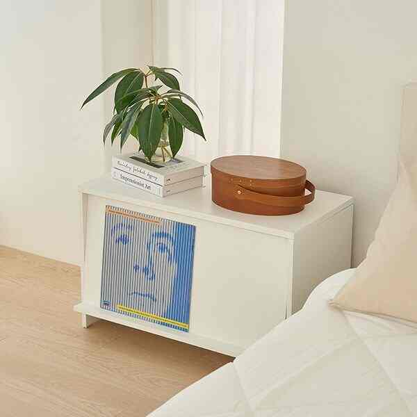 1段 ヘイ マガジンラック［2色］