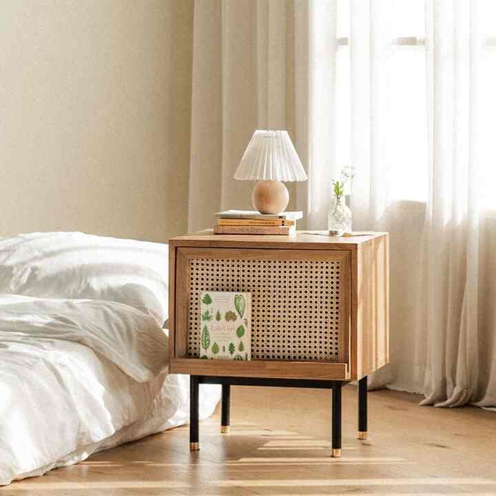 Bistro ラタン ウッド マガジンラック