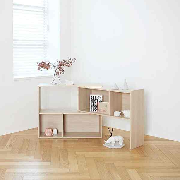 2段 ページ 伸長式 本棚［3色］