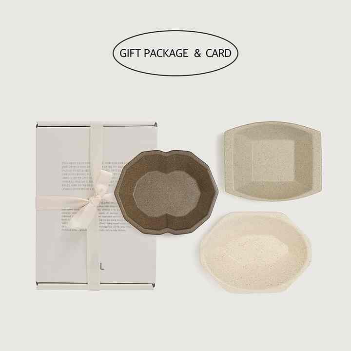 Soil Side Dish Plate 3点セット［4色］