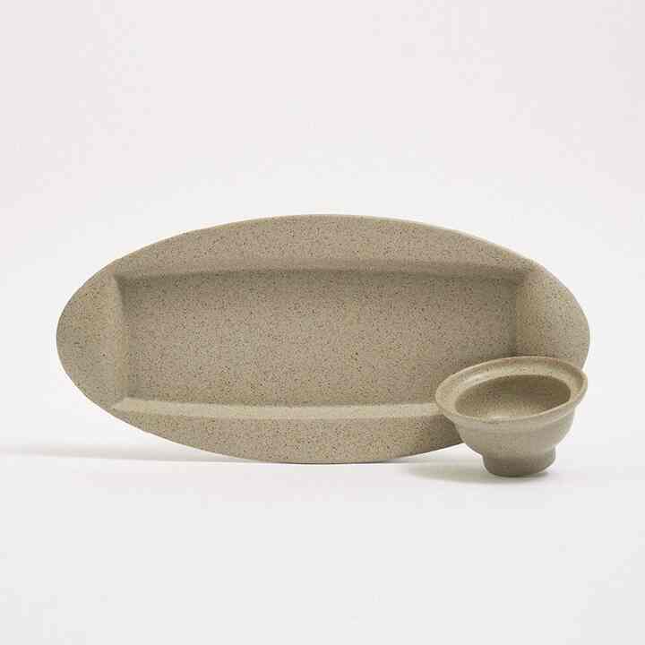 Soil Long Plate&Tiny Bowl［3色］
