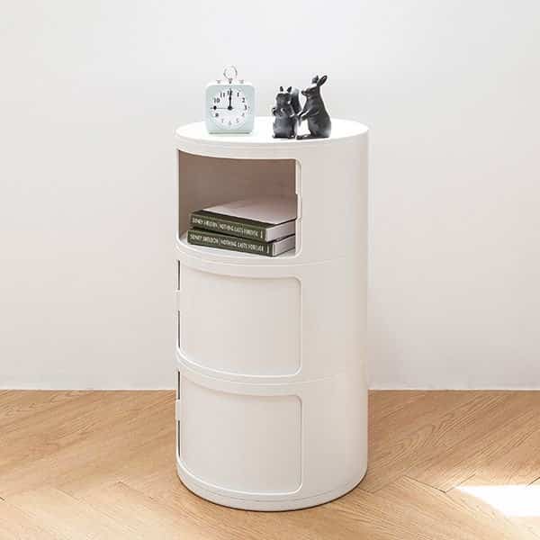 3段  ジーニー 円柱ラック［3色］