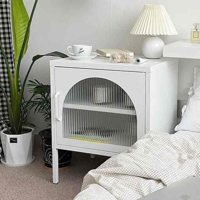 2段 収納 サイドテーブル［4色］