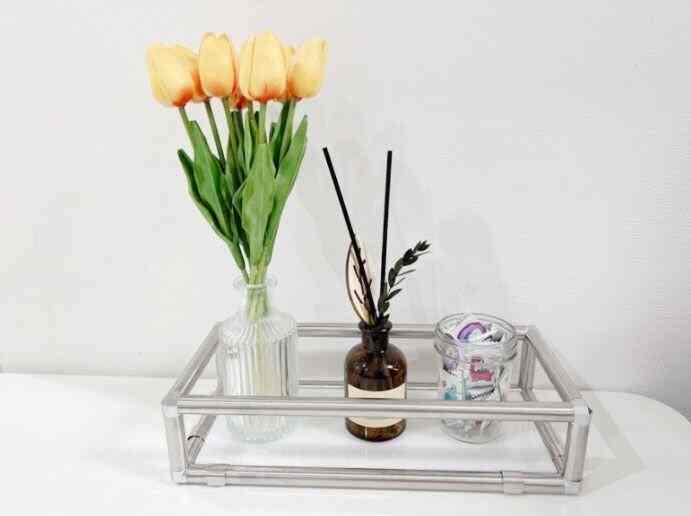 1段 アクリル 卓上 ミニ収納棚［6色］