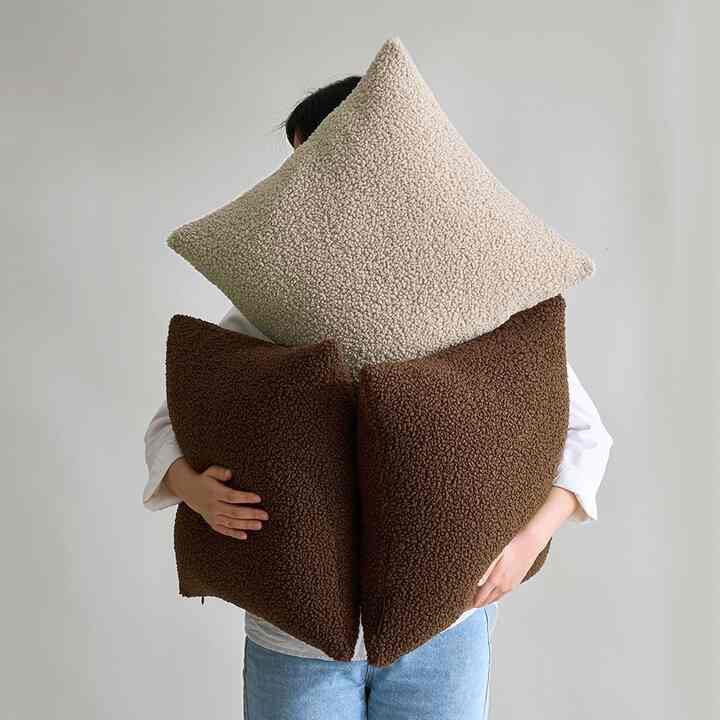 Cozy Bear ブークレ クッションカバー 50x50