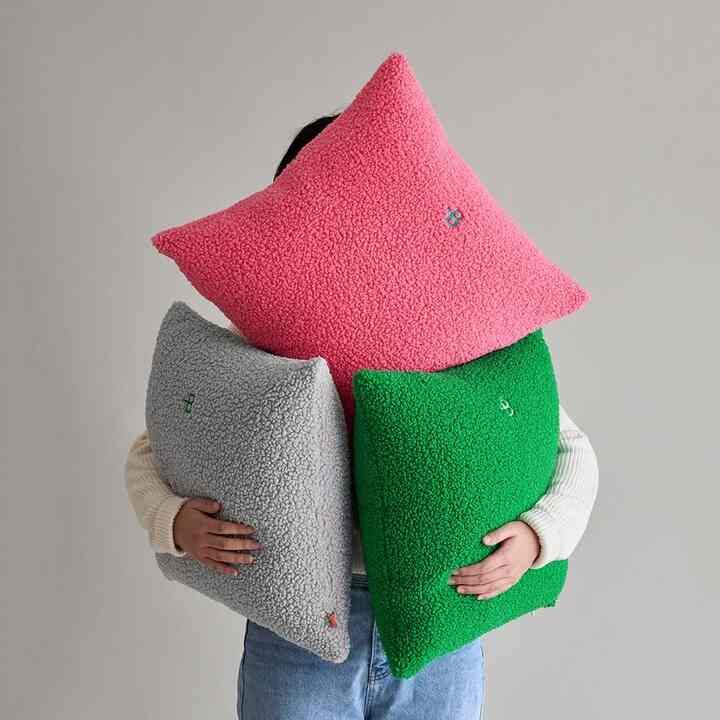 フラッフ ボアB クッションカバー 50x50cm［3色］