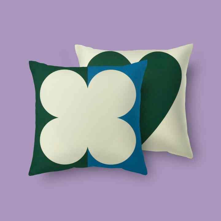 LUCKY AND HEARTY クッションカバー 50x50