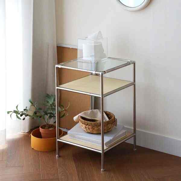 3段 モジュール ウッド シェルフ