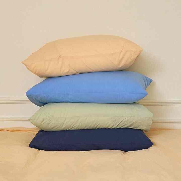 モーニング コットン 枕カバー［4色］