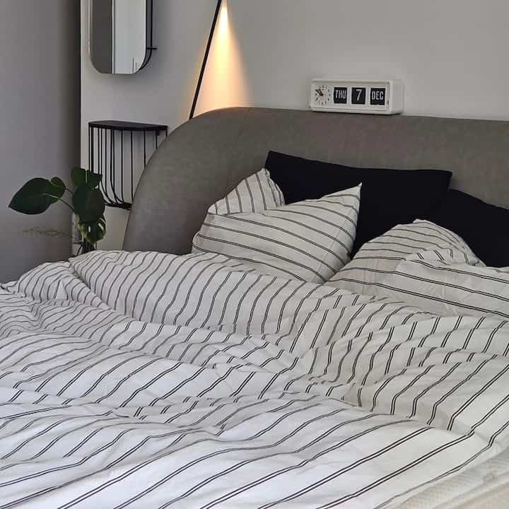 ストライプ 布団カバーセット［3色・2サイズ］