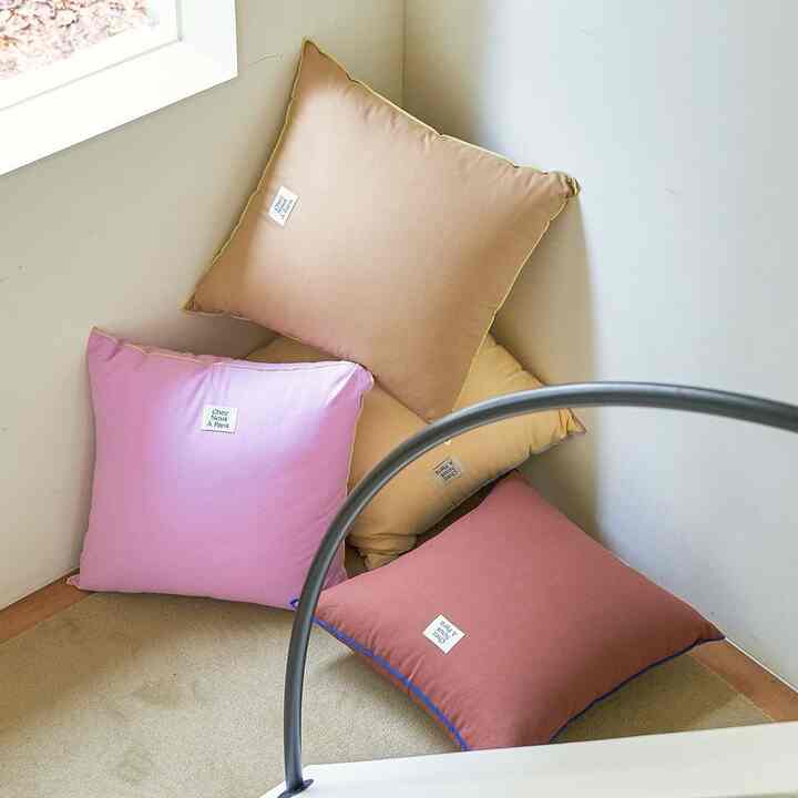 クラシック スクエア クッションカバー［4色］