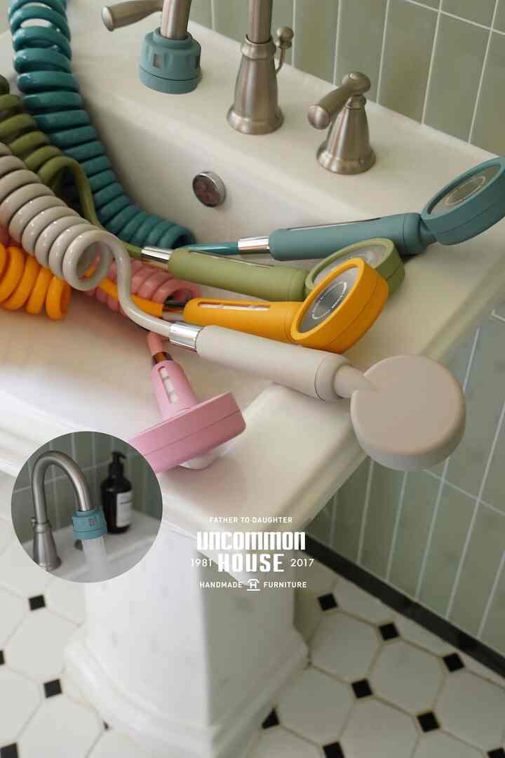 シャワーヘッド＆スプリング ホース＆蛇口キャップ＆フィルター セット