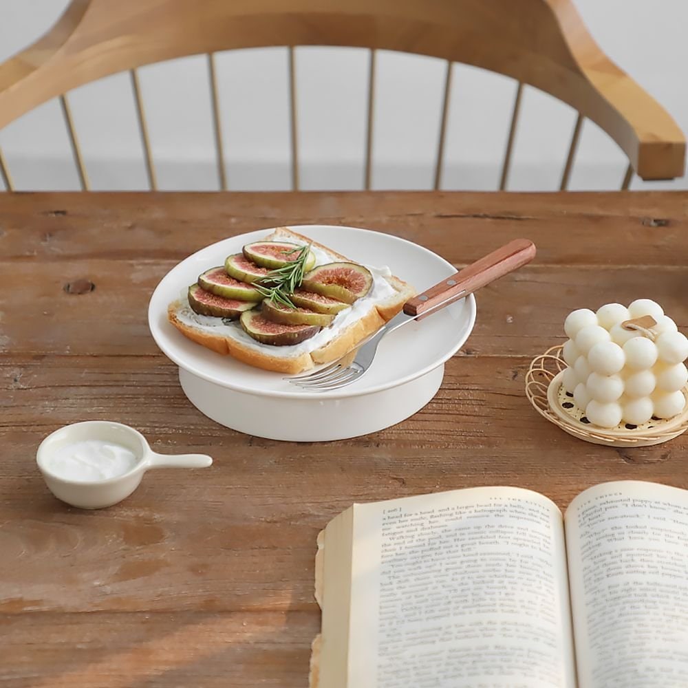 SSUEIM GOOD VIVES スノーマン プレート 16cm ブラック 陶磁器