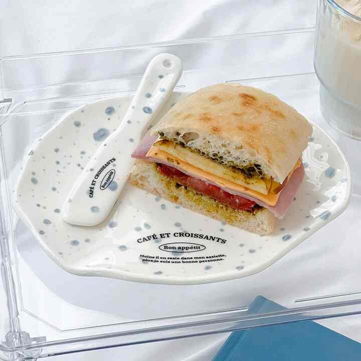 Ink デザートプレート＆ジャムナイフ セット