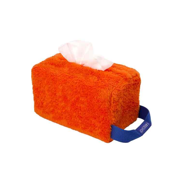 TISSUEBOX COVER WITH HANDLE ORANGE
